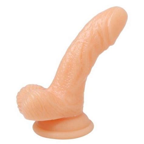 Silicone 4 Inch Realistic Suction Cup Mini Dildo Flesh Sex Toys At