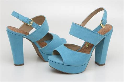 sandália de salto alto heels cores azul blue