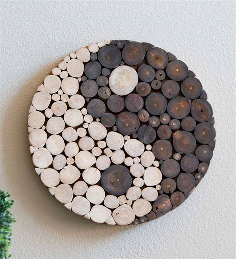 yin  wooden zen wall art vivaterra