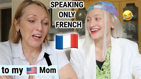 speaking only french to my mom for 24 hours 🇫🇷 english subtitles