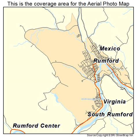 aerial photography map  rumford  maine