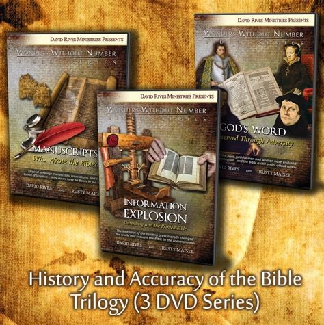 history  accuracy   bible trilogy dvd series