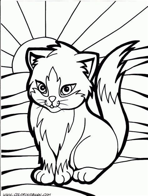 kitty cat coloring pages coloring home
