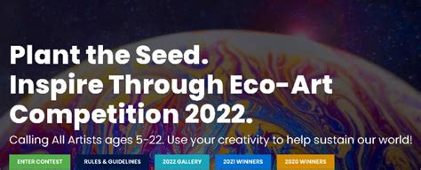 plant  seed inspire  eco art competition  scholastic