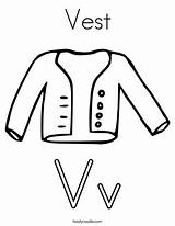 Coloring Vest Print Ll sketch template