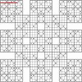 Sudoku 16x16 Puzzles Samuri Woodall Wiskunde Spel Spellen Sudokuprintables Diane Shepard sketch template