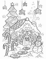 Coloring Pages Christmas Adult Books Sheets Ekaterina Chernova Artist Amazon Color sketch template