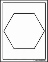 Coloring Hexagon Shape Pages Squares Circles Print Colorwithfuzzy sketch template