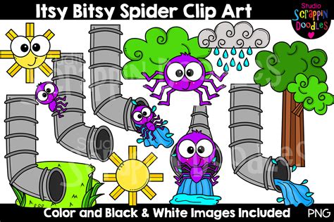 itsy bitsy spider clip art