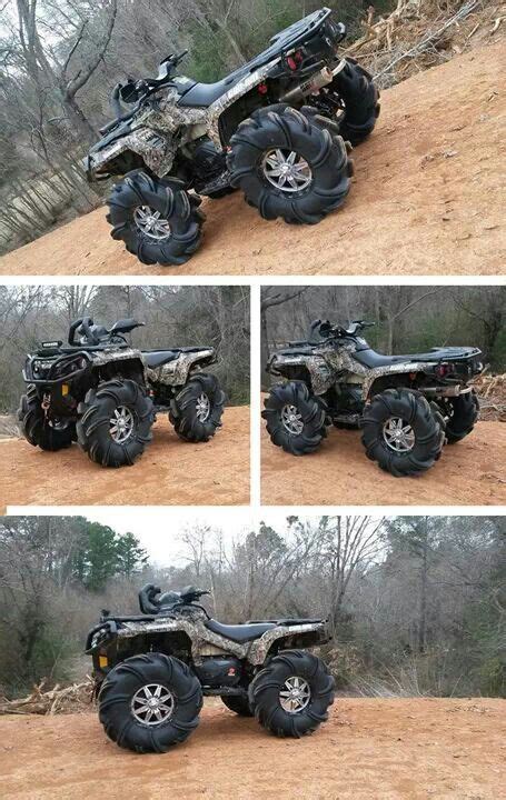 outlaw  mounted        huge  terrain vehicles offroad