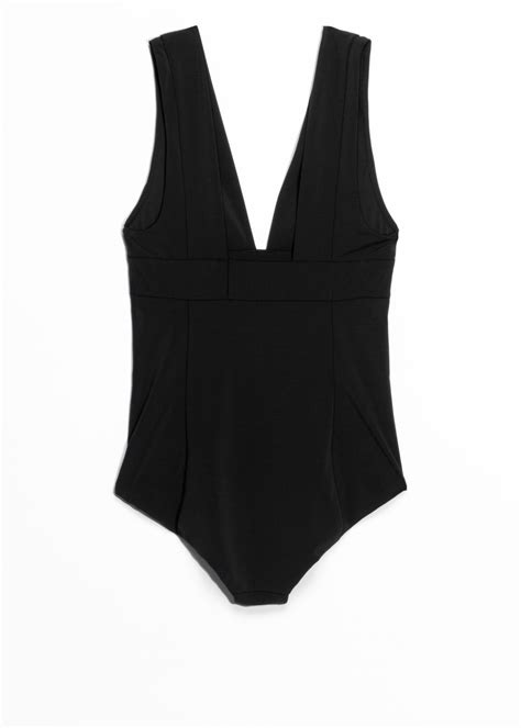 V Cut Swimsuit Black Swimsuits And Other Stories