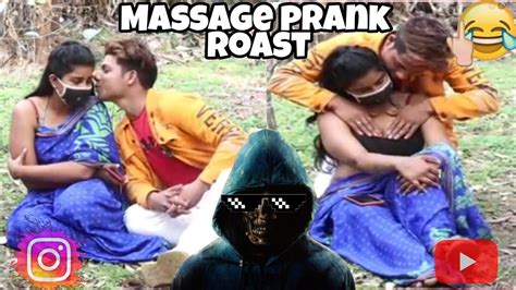Bhabhi Massage Prank 😁 Funny Prank Video Prank Video Roasting Youtube
