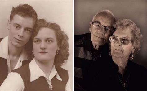 these heartwarming then and now photos of 25 couples prove