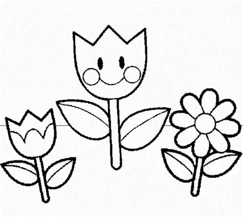preschool flower coloring pages clip art library