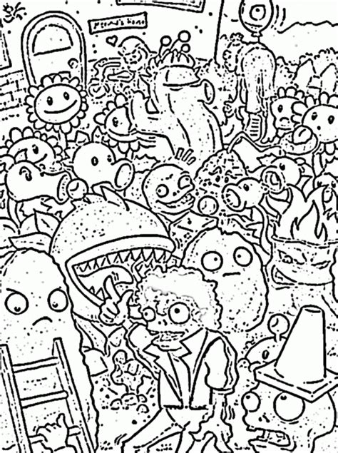 plants  zombie  plant coloring pages clip art library