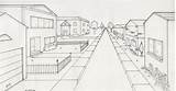 Perspective Drawing Beginners Events Town sketch template