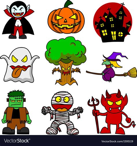 halloween character cartoon royalty  vector image