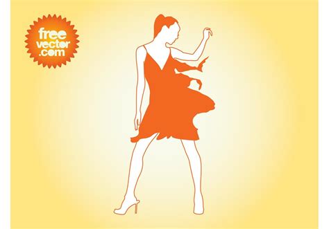 salsa girl vector download free vector art stock