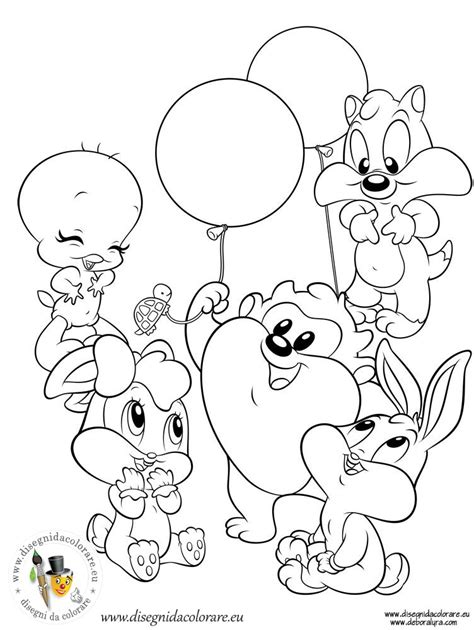 baby looney tunes  cartoons  printable coloring pages