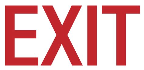 exit signs pictures    clipartmag