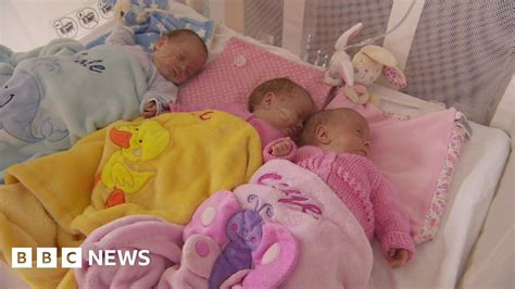 premature triplets make it home for due date bbc news