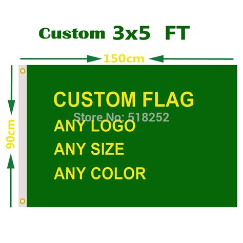 custom flag  ft flying banner printing  size  polyester