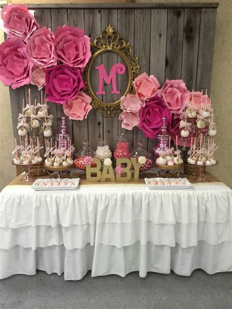 modern baby shower decorations    sock rose bouquets