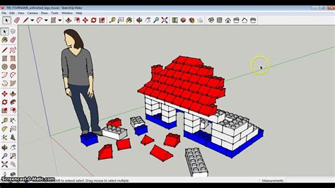 Sketchup Project 1 Unfinished Lego House Part 1 Youtube
