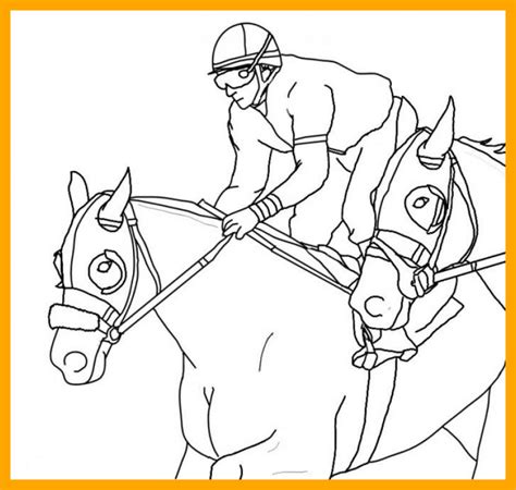 horseback riding coloring pages  getdrawings