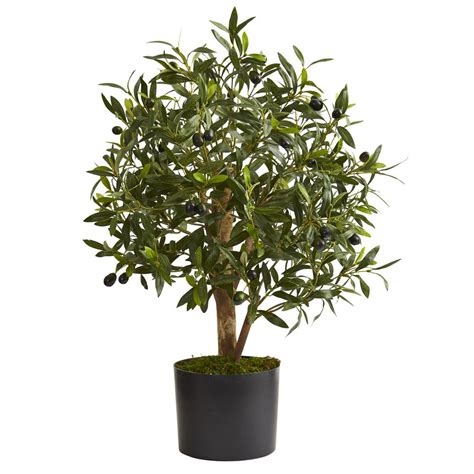 natural indoor   olive artificial tree   home depot