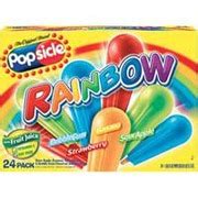 popsicle flavored ice pops rainbow flavored calories nutrition