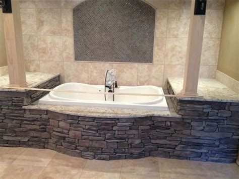 Cultured Stone Tub Surround Traditional Bathtubs