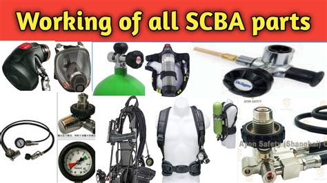 scba parts breathing apparatus working  scba parts scba parts  functions youtube