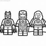 Panther Pages Xcolorings Avengers Superheroes Funko Supergirl sketch template
