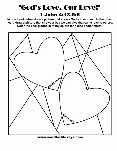 coloring page god love  coloring home