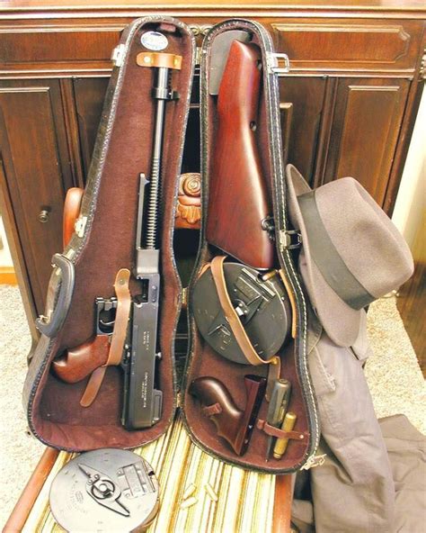 thompson machine gun fashioned    violin case weapons