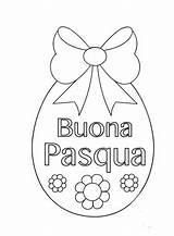 Pasqua Uovo Colorare Fiocco Disegni Tuttodisegni sketch template