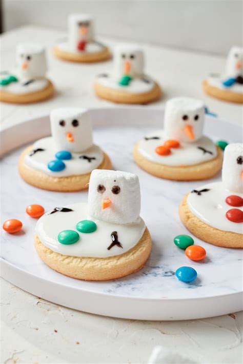 easy melted snowman cookies recipes   pantry