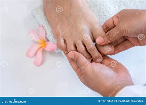 woman    pedicure feet stock photo image  relaxation
