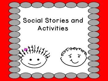 social stories  activities  teachers    tpt