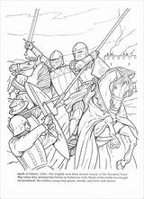 Knights King Inside Coloriage Ritter Schlacht sketch template