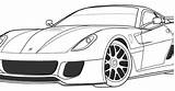 Ferrari 599xx Gtb sketch template