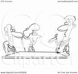 Meeting Business Clip Team Toonaday Royalty Outline Illustration Cartoon Rf Leishman Ron sketch template