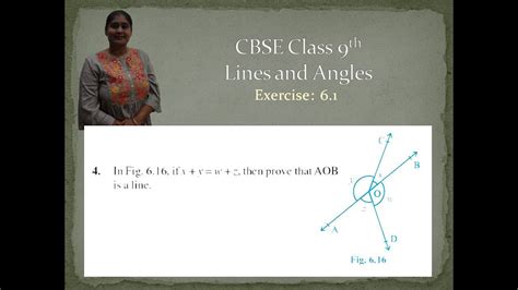 ex 6 1 q4 cbse class ix in a given figure if x y w