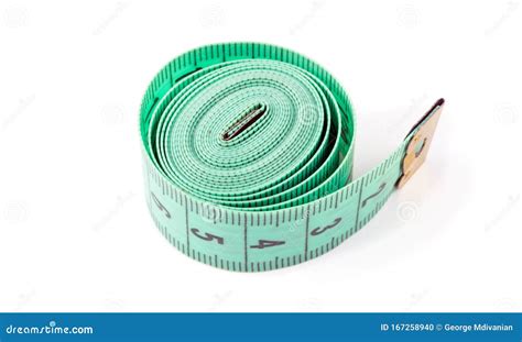 meter tape isolated   white stock photo image  accuracy