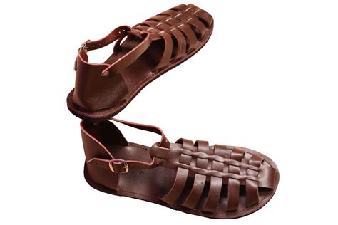 toecover men leather sandals african bravo creative