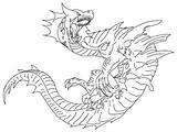 Monster Hunter Coloring Series Designlooter Dragoart Hell Lagiacrus Form 240px 61kb sketch template