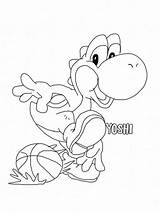 Yoshi Printable Coloriageetdessins Woolly sketch template