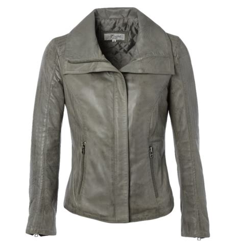 womens leather jacket gray elizabeth womens leather jackets