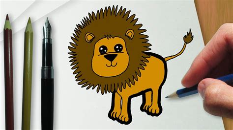 como desenhar um leão kawaii youtube